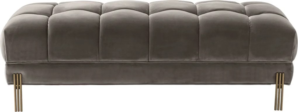 Bancheta eleganta design LUX Sienna, catifea gri 113200 HZ