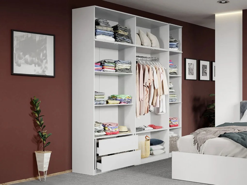 Set mobila dormitor complet Alb Nude C13