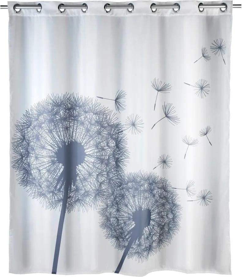 Perdea duș anti mucegai Wenko Dandelions, 180 x 200 cm, alb