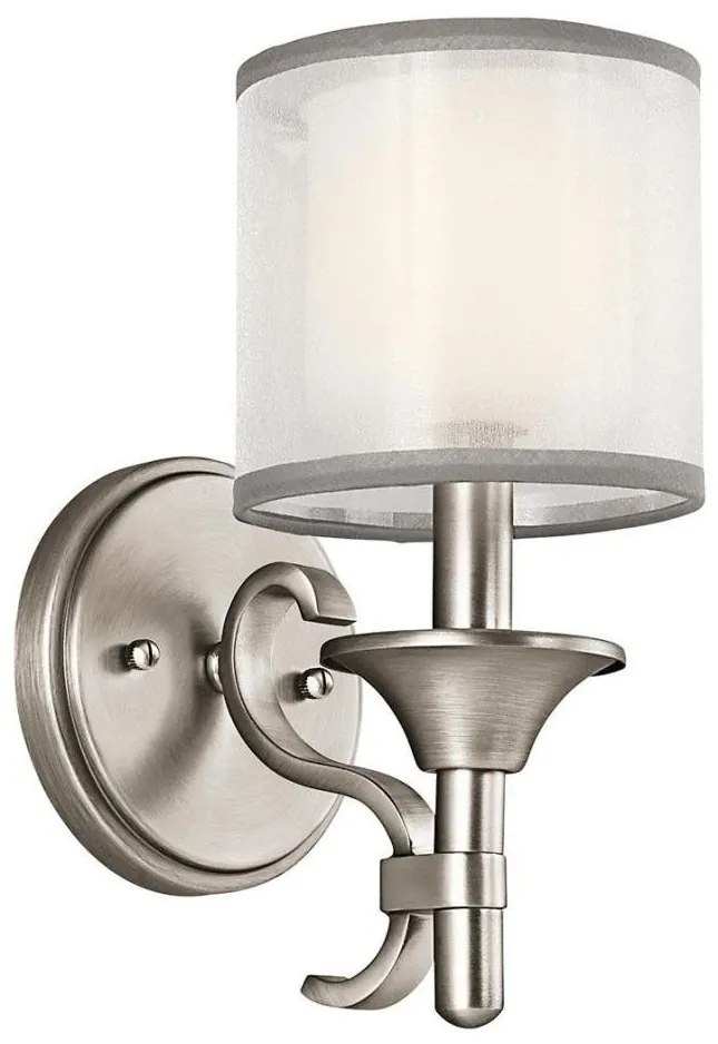 Kichler KL-LACEY1-AP - Aplica de perete LACEY, 1xE14/40W/230V, crom mat