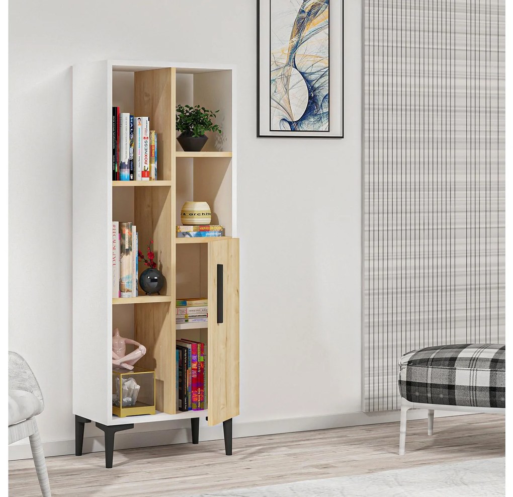 Raft Nobuti (alb + stejar zafir) . 1094216