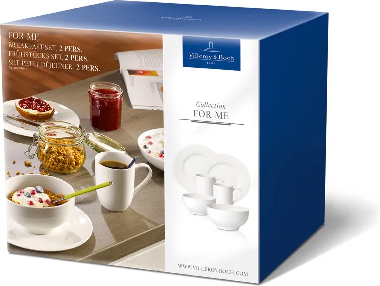 Set mic dejun Villeroy &amp; Boch For Me pentru 2 persoane