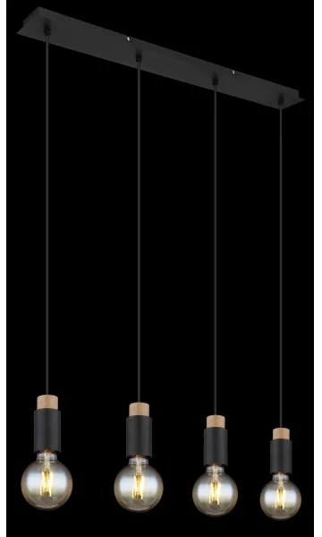 Lustră pe cablu MATTI 4xE27/40W/230V Globo 54045-4H