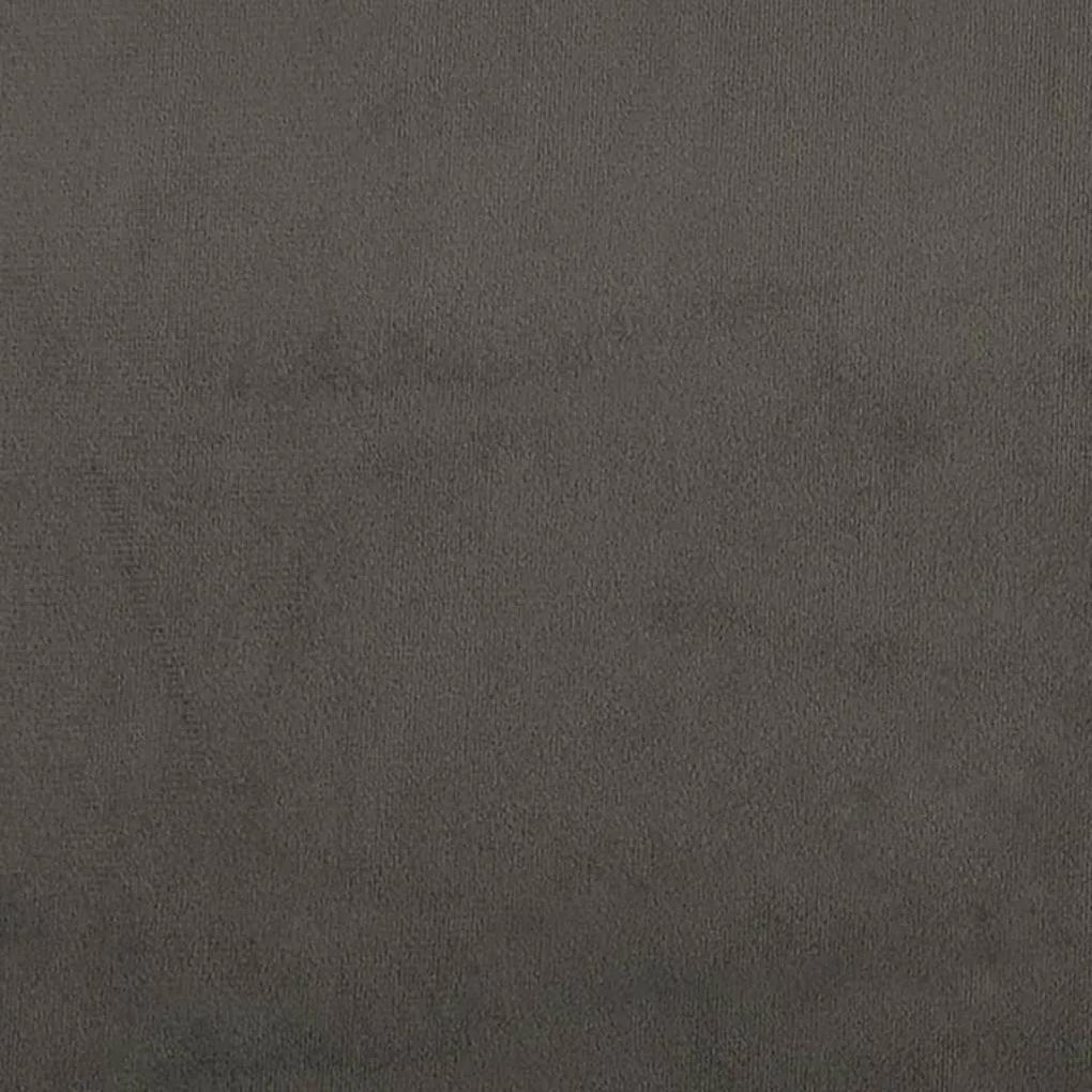 Taburet, gri inchis, 78x56x32 cm, catifea Morke gra