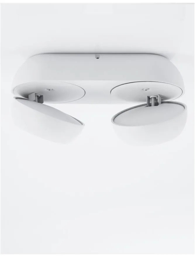 Aplica cu 2 spoturi LED directionabile Gon alb NVL-9105202