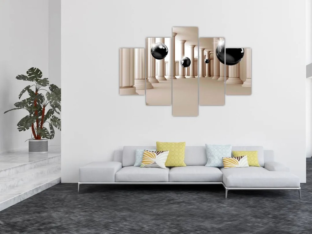 Tablou - Minge între stâlpi (150x105 cm)