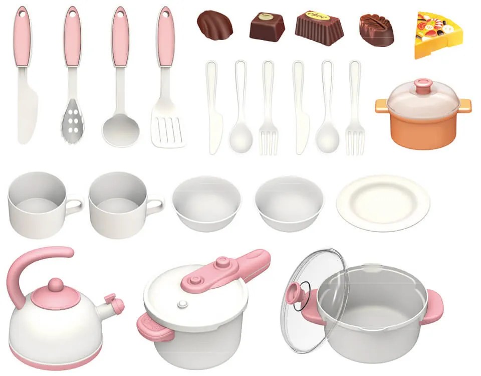 Bucatarie de jucarie vis, roz