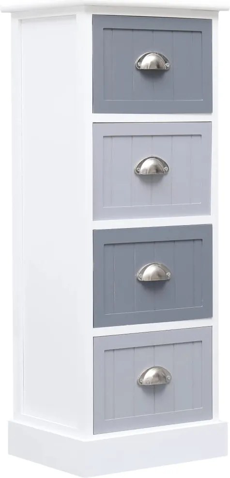 vidaXL Dulap lateral, 35x30x90 cm, lemn de paulownia