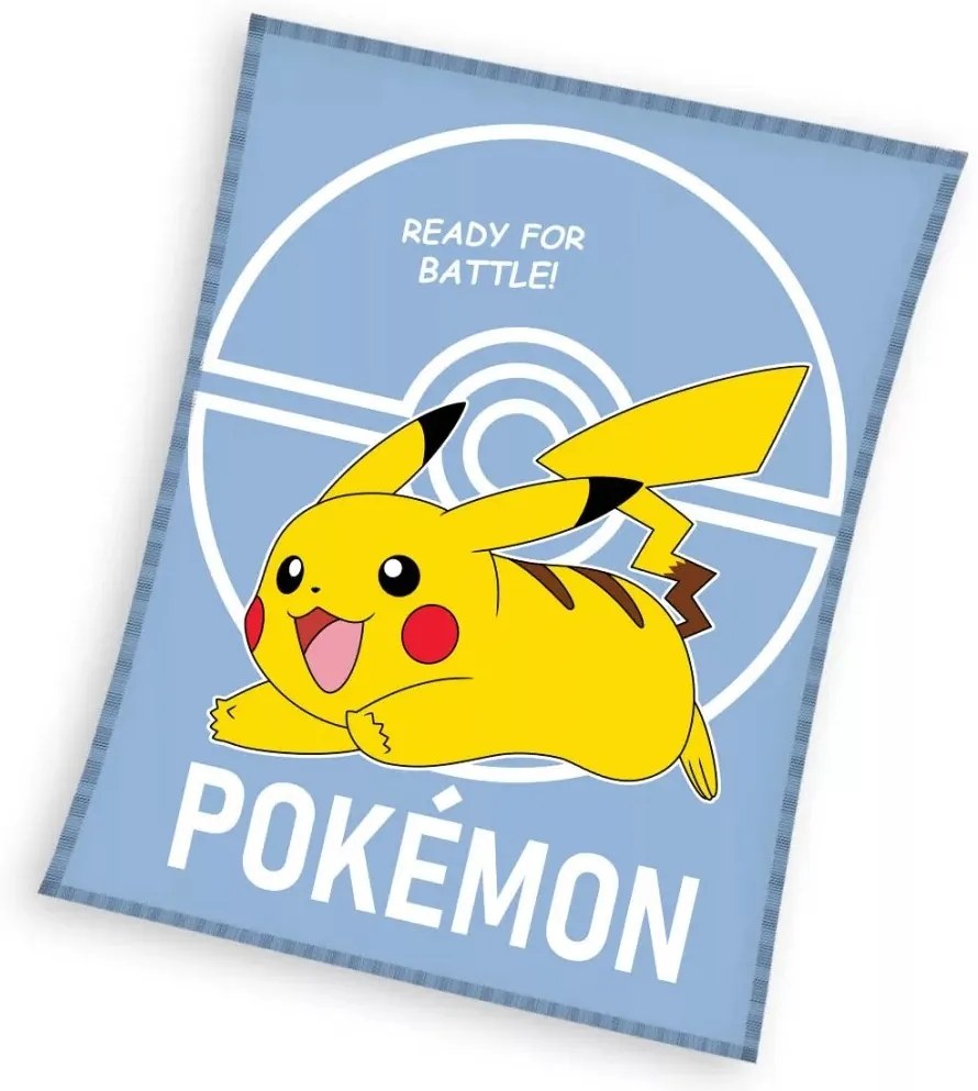 Carbotex Pătură pentru copii Pokémon Te aleg petine, Pikachu, 110 x 140 cm