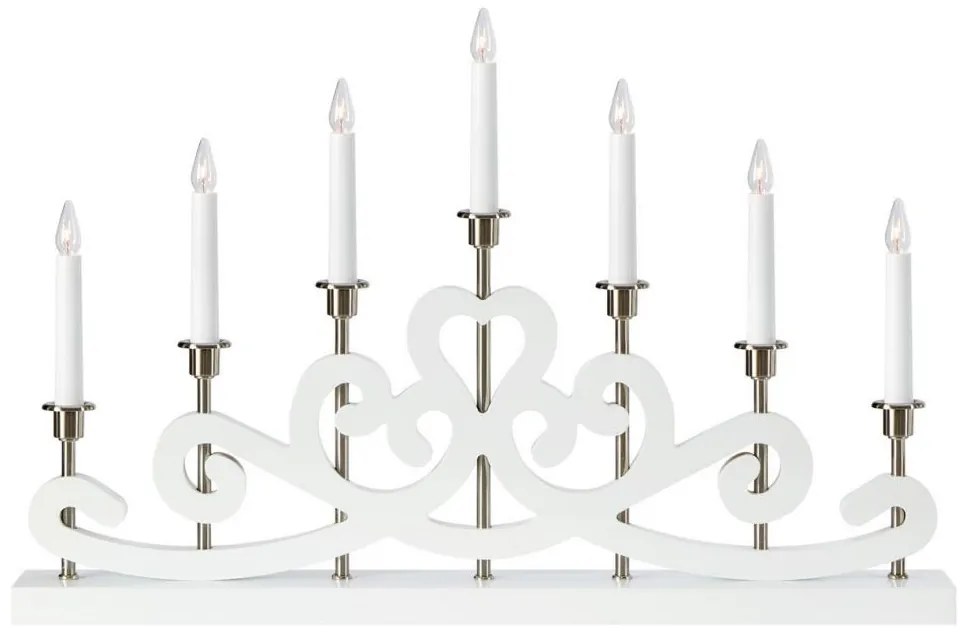 Sfeșnic de Crăciun NIGHTFALL 7xE10/3W/230V alb Markslöjd 705965