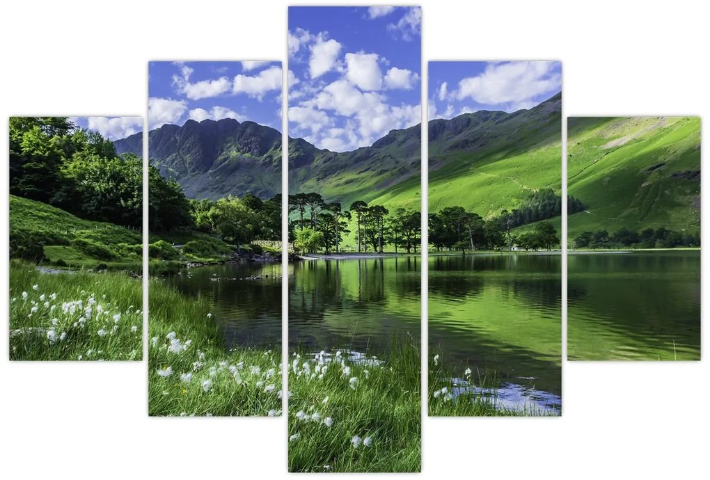Tablou - Peisaj cu un lac (150x105 cm)