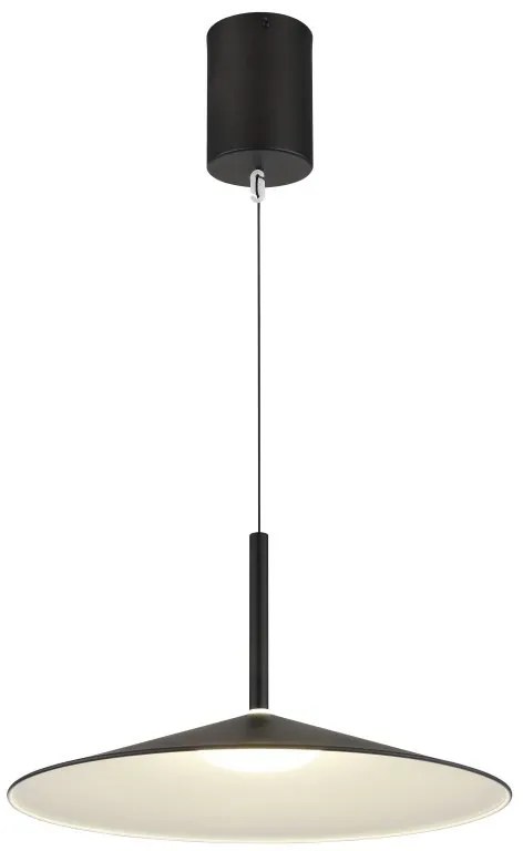 Lustra suspendata LED metal negru LAMPONE