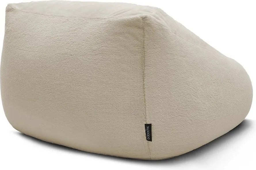 Fotoliu bean bag bej cu tapițerie din blană artificială Lilibet – Bobochic Paris