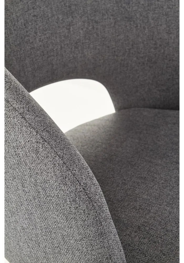 Scaun de bucaterie Alanna, gri/negru