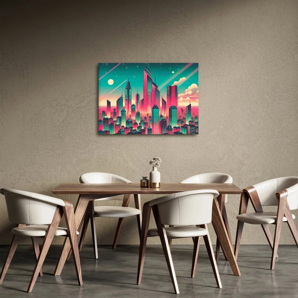 Tablou – Metropolă în stil pop-art (70x50 cm)