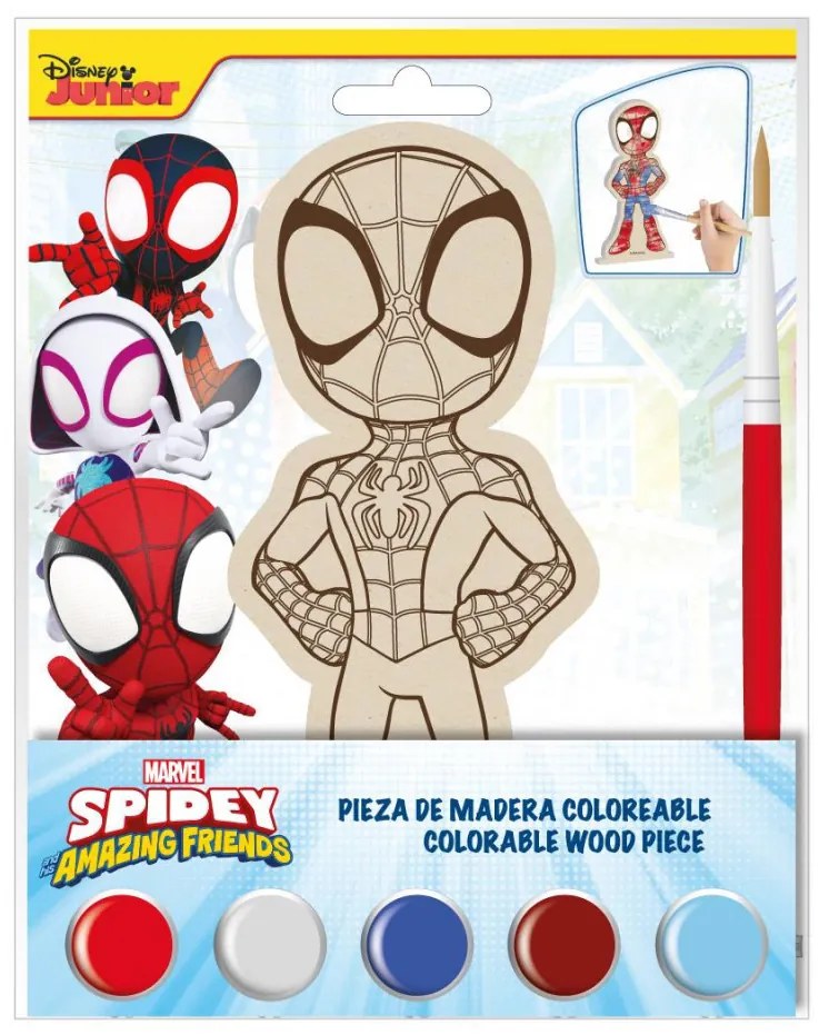 Omul Păianjen Spidey figurină din lemn de pictat