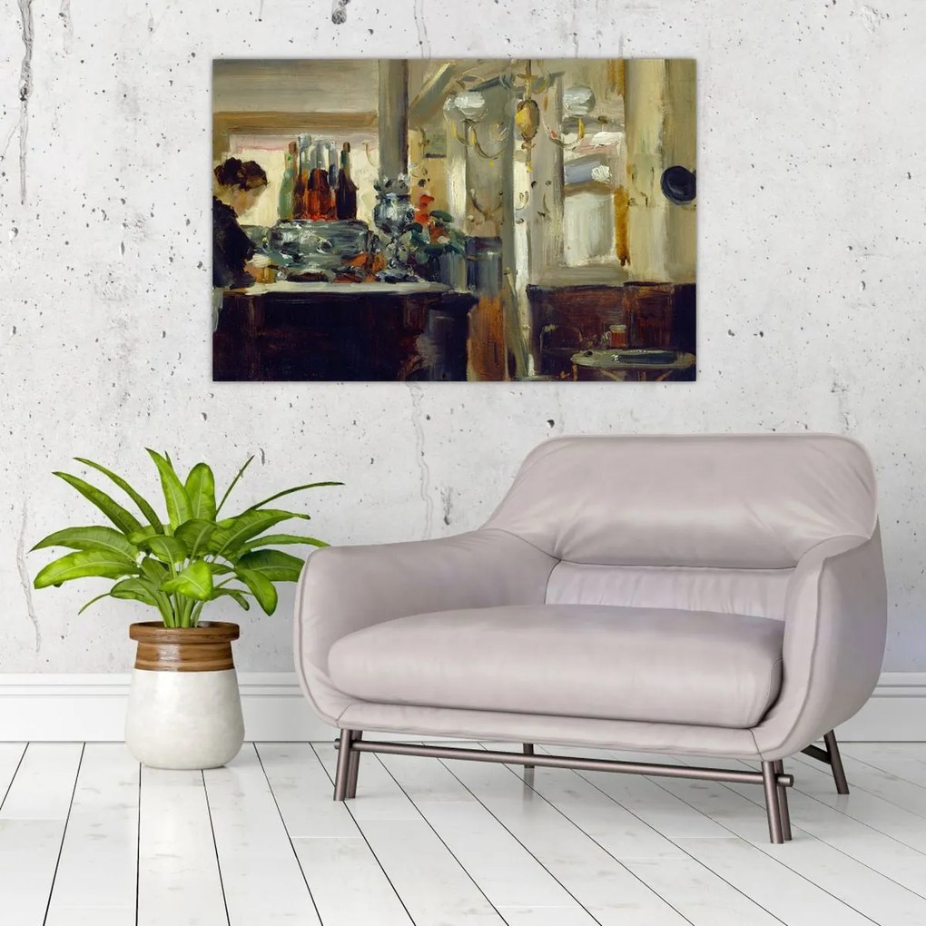 Tablou - Style of Edouard Manet, Bon Bock Cafe, reproducere (90x60 cm)