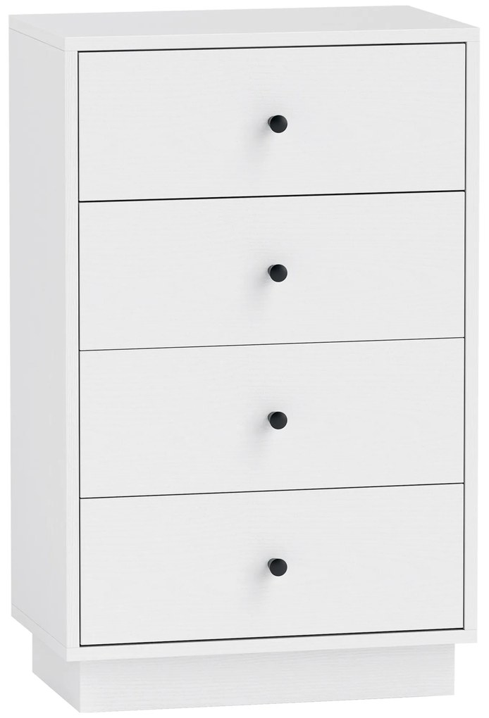 HOMCOM Sertar șifonier cu 7 sertare dulap din material lemnoas în stil modern 47 x 29 x 75 cm Alb | Aosom Romania