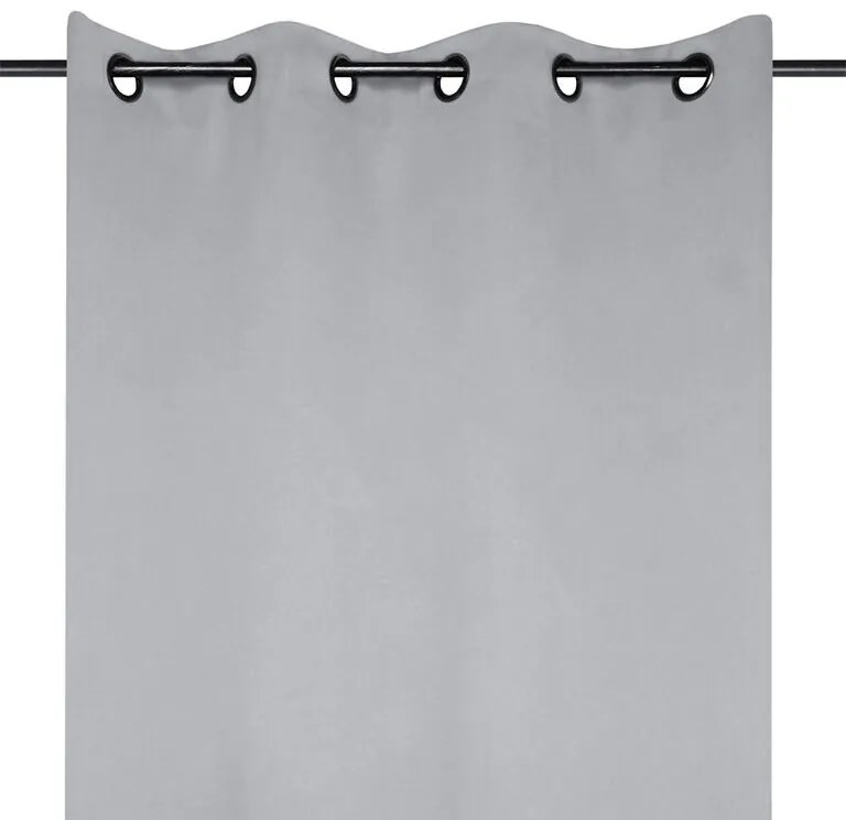Draperie groasă blackout NOTTE gri 135 x 250 cm set 2 buc