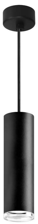 Lampă suspendată pe cablu pentru baie TURYN, LED RGBW reglabilă, 1xGU10/6,5W/230V, IP44, neagră