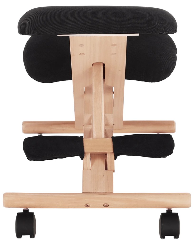 Scaun genunchi ergonomic, negru / fag, GROCO