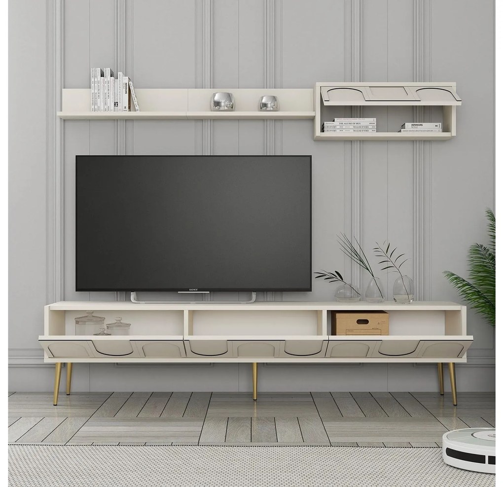 Mobilier living Bipemu 4 (crem + auriu) . 1095709