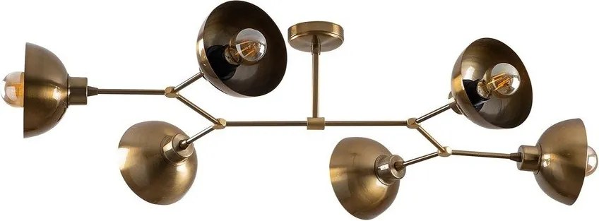 Plafonieră aurie cu abajur din metal 52x102 cm Dram – Opviq lights