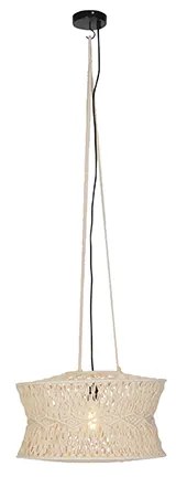 Lampă suspendată orientală macrame 50 cm - Leonard