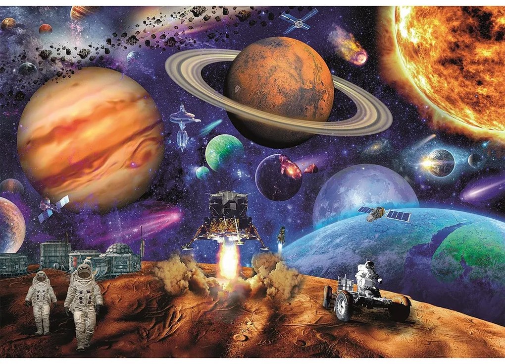 Spațiu Space Mission Puzzle cu 300 de piese Clementoni Planete