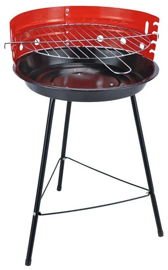 GRATAR ROTUND, 33 CM, NEGRU/ROSU, METAL