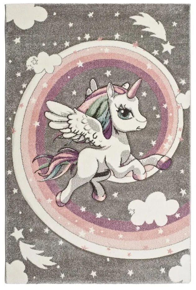 Covor pentru copii Universal Kinder Unicorn, 120 x 170 cm