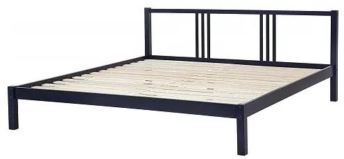 Cadru de pat Vannes, lemn, albastru, 160 x 200 cm