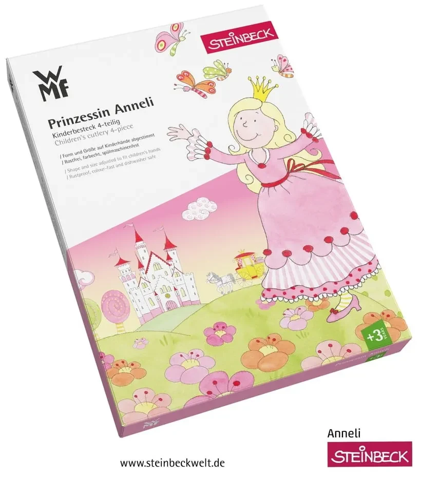 Set 4 tacâmuri din oțel inoxidabil pentru copii WMF Anneli