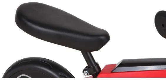 QPlay Tech - Bicicletă de echilibru roșie