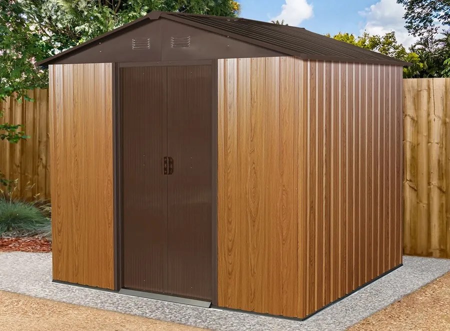 Casa de scule metalice Helsinki 2,4 x 1,7 m Magazin Boss bronz