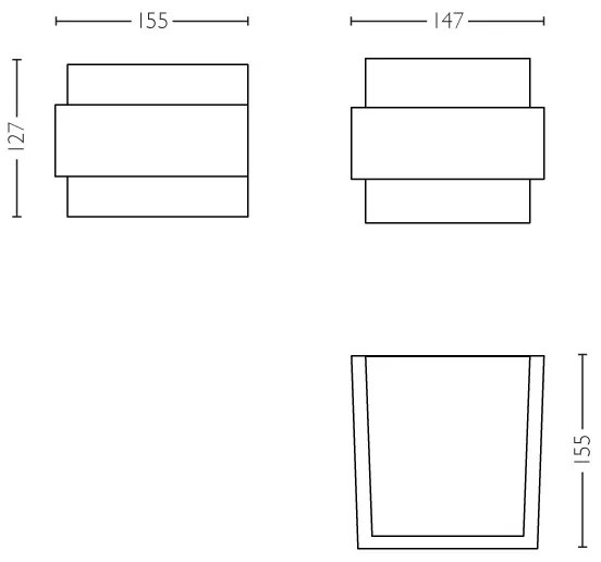 Philips 17335/47/PN - Corp de iluminat perete exterior MYGARDEN SHOVEL E27/42W