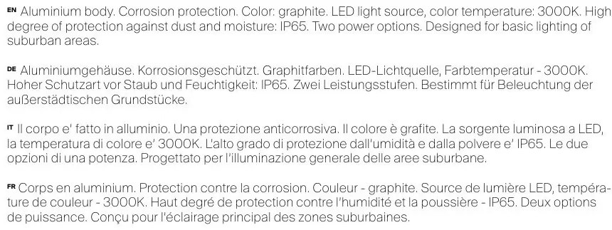 Stalp LED pentru exterior IP65 H-100cm Mill