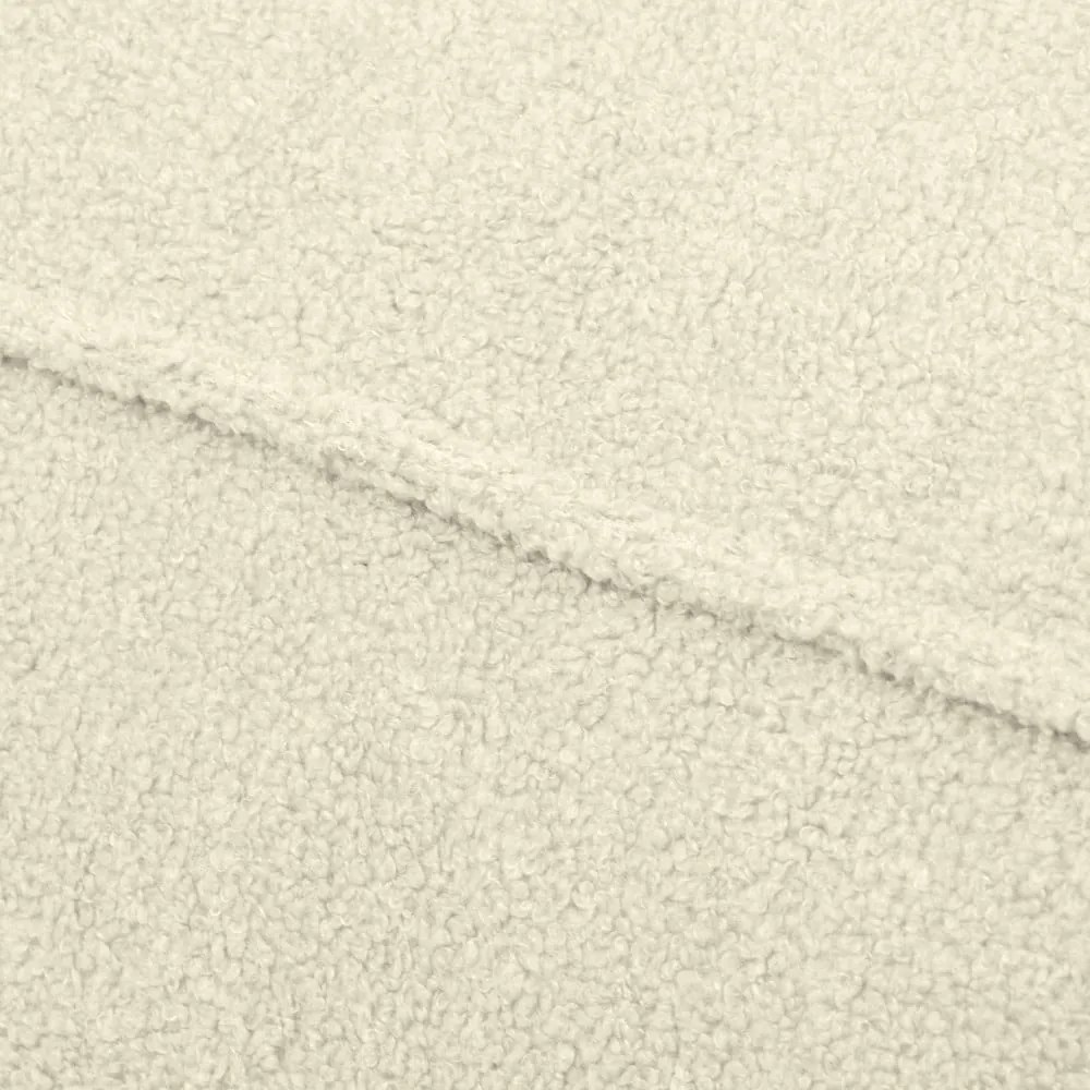 Fotoliu bean bag crem cu tapițerie din țesătură bouclé Mass – SLOWDOWN