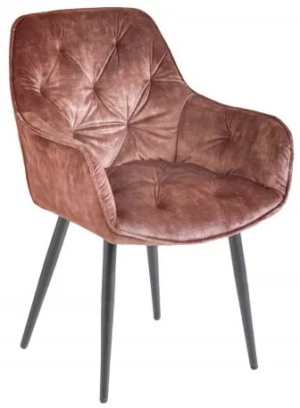 Neînvins Scaun de design Milano catifea maro
