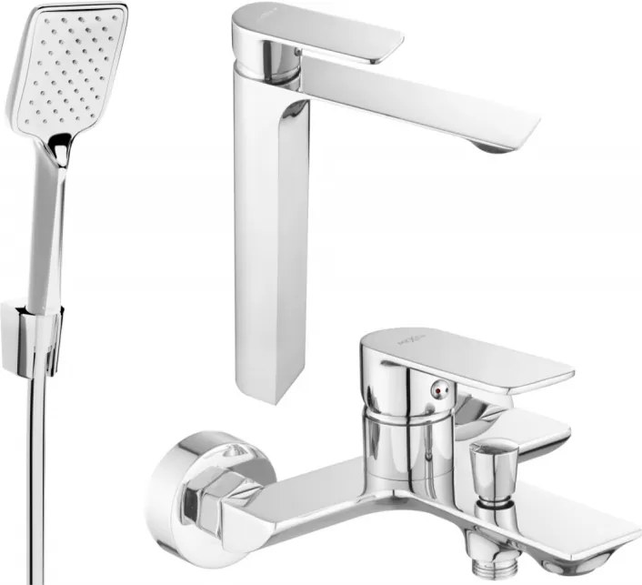 Mexen Alexa R62 set de baie, crom - 71213R62-00