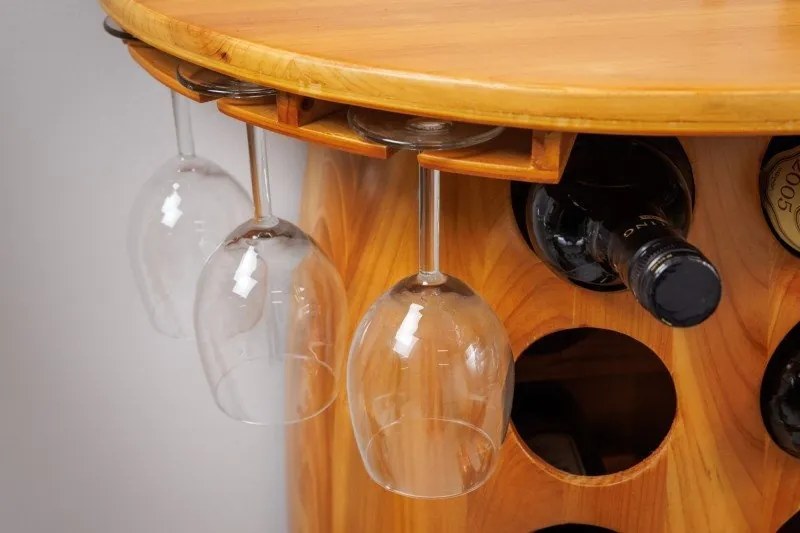 Bar Suport pentru sticle vin si pahare Bodega 85cm