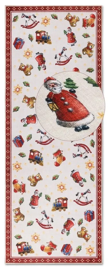 Covor tip traversă roșu 80x200 cm cu model de Crăciun Red Christmas – Villeroy&Boch