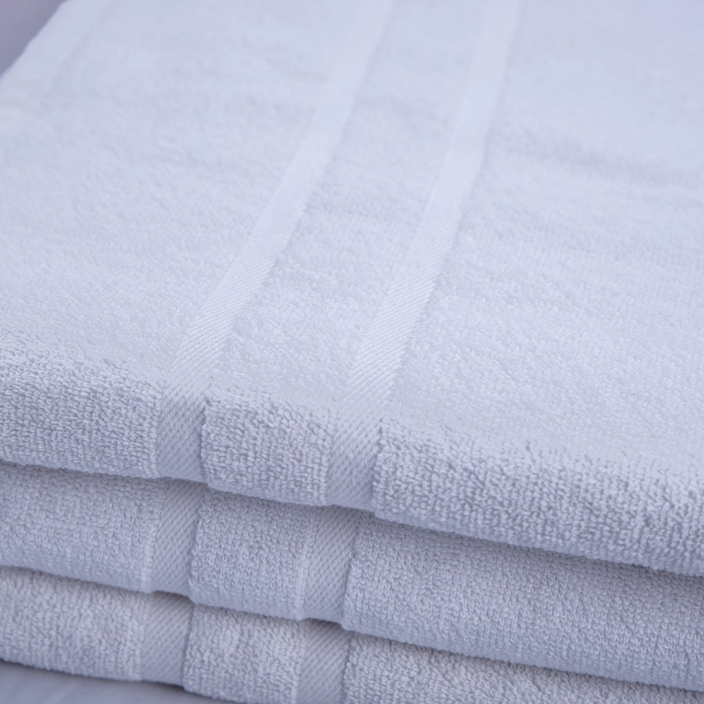 Prosop hotelier Royal 50 x 100 cm alb, 100% bumbac