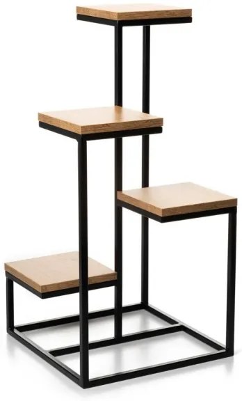 Suport pentru flori KASKADA 79x40 negru/maro