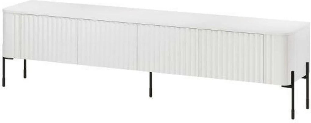 Comoda TV VERA, alb, PAL laminat, 190x40x50 cm