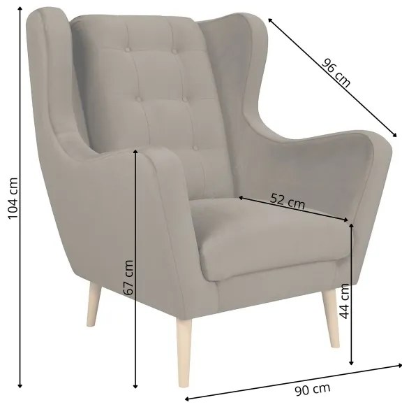 Fotoliu OMI XXL, roz