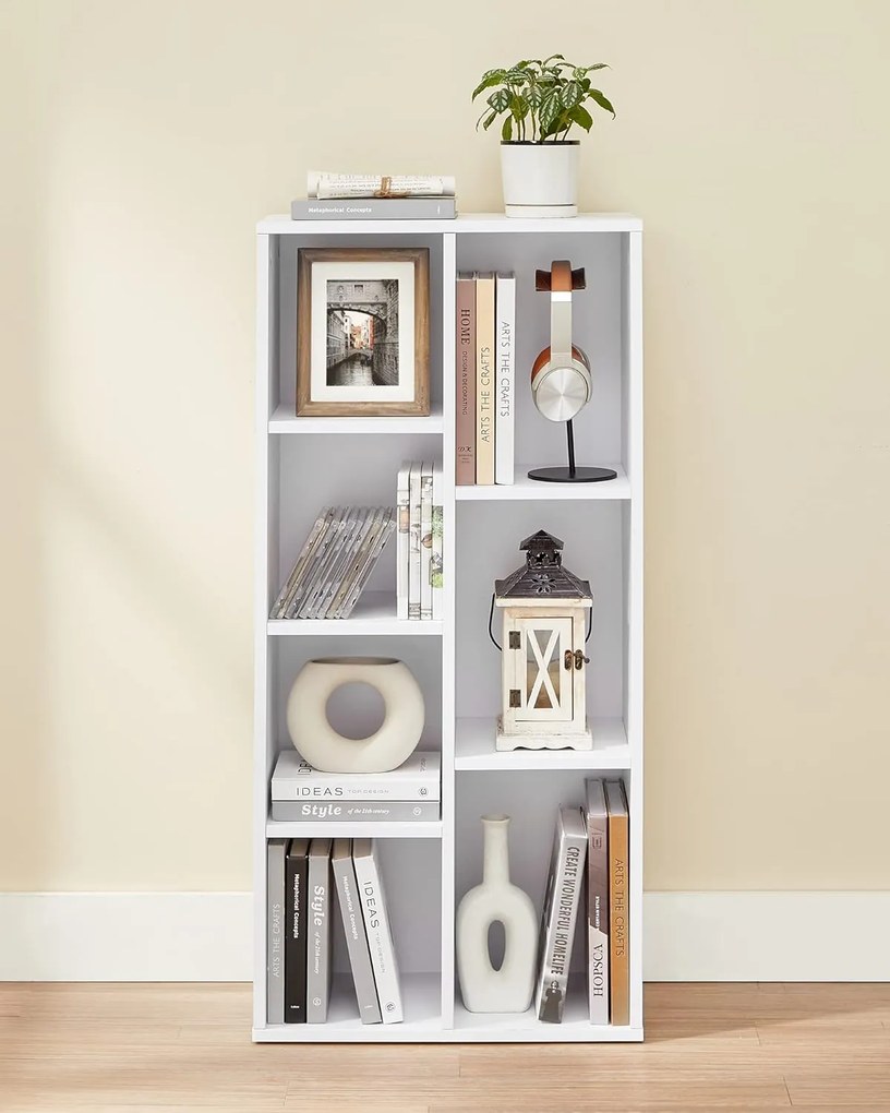 Biblioteca ENGINE 50x24x106 cm alb