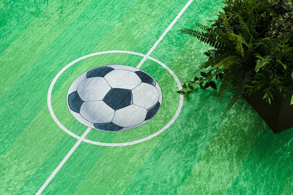 BAMBINO 9731 covor lavabil Teren, fotbal pentru copii anti-alunecare - verde