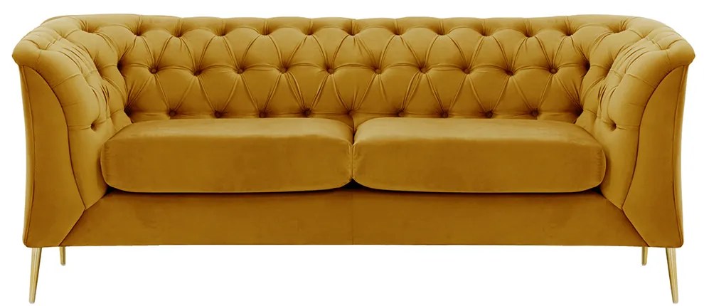 Canapea cu 2-locuri de lux, auriu, NIKOL 2 ML