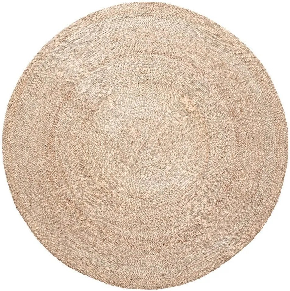 Covor Rotund din Iuta Natur - Iuta Natur Diametru(150 cm) x Inaltime(1 cm)
